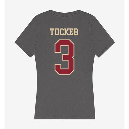 Boston College - NCAA Football : Max Tucker - Women's V-Neck T-Shirt-1
