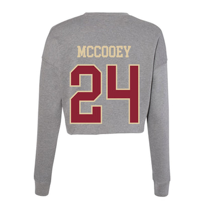 Boston College - NCAA Women's Lacrosse : MaryHelen McCooey - Women's Cropped Crew Fleece-1