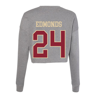 Boston College - NCAA Women's Basketball : Kiera Edmonds - Women's Cropped Crew Fleece-1