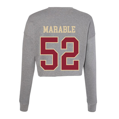 Boston College - NCAA Football : Chris Marable - Women's Cropped Crew Fleece-1