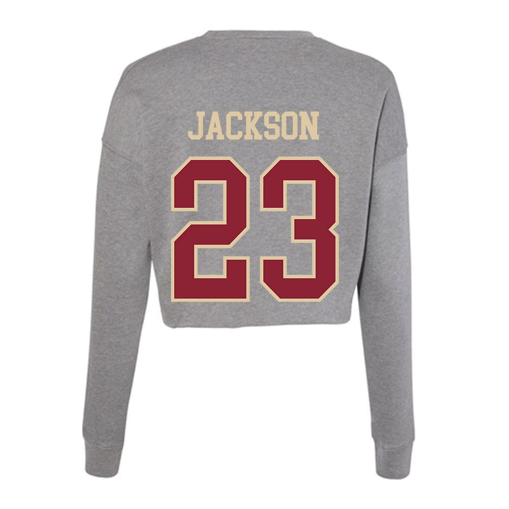 Boston College - NCAA Softball : Addison Jackson - Women's Cropped Crew Fleece-1