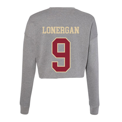 Boston College - NCAA Football : dylan lonergan - Women's Cropped Crew Fleece-1
