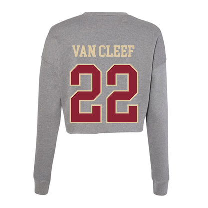 Boston College - NCAA Softball : Emily Van Cleef - Women's Cropped Crew Fleece-1