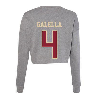 Boston College - NCAA Softball : Mia Galella - Women's Cropped Crew Fleece-1