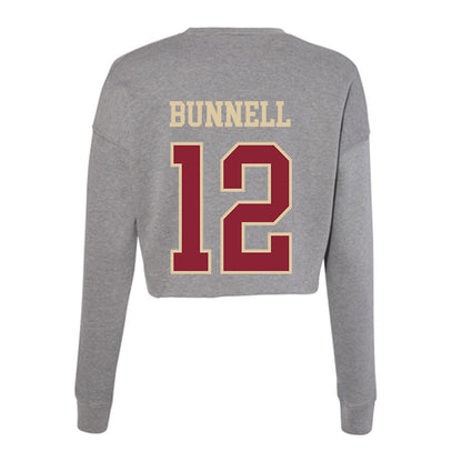 Boston College - NCAA Softball : Carly Bunnell - Women's Cropped Crew Fleece-1