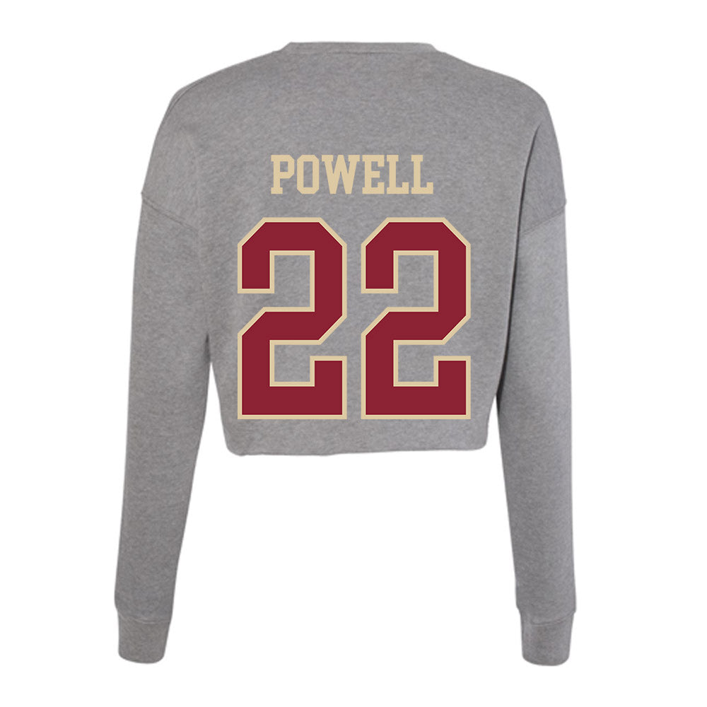 Boston College - NCAA Women's Field Hockey : Caroline Powell - Women's Cropped Crew Fleece-1