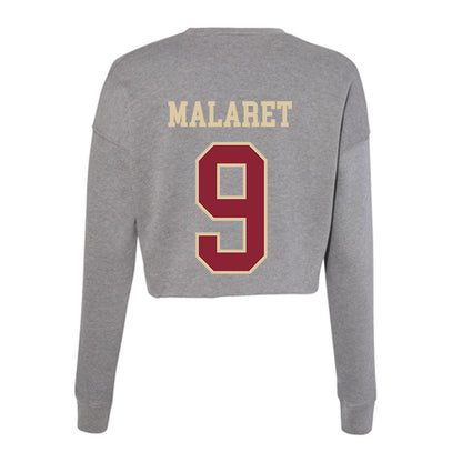 Boston College - NCAA Baseball : Gabriel Malaret - Women's Cropped Crew Fleece-1