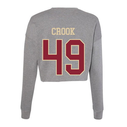 Boston College - NCAA Football : Cooper Crook - Women's Cropped Crew Fleece-1