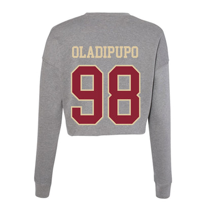 Boston College - NCAA Football : Israel Oladipupo - Women's Cropped Crew Fleece-1