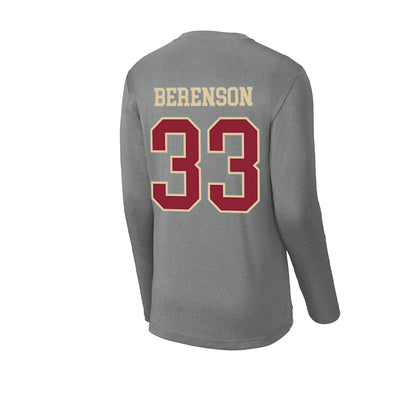 Boston College - NCAA Baseball : Logan Berenson - Activewear Long Sleeve T-Shirt-1