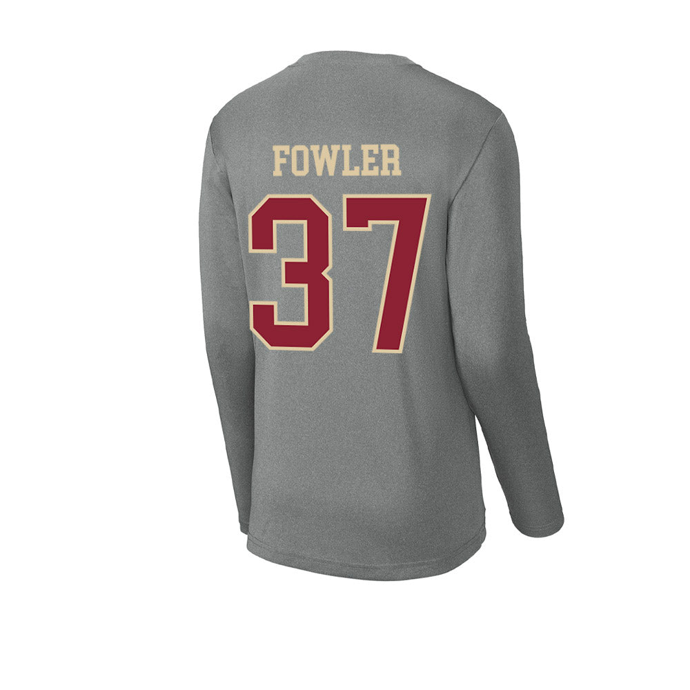 Boston College - NCAA Football : Carson Fowler - Activewear Long Sleeve T-Shirt-1