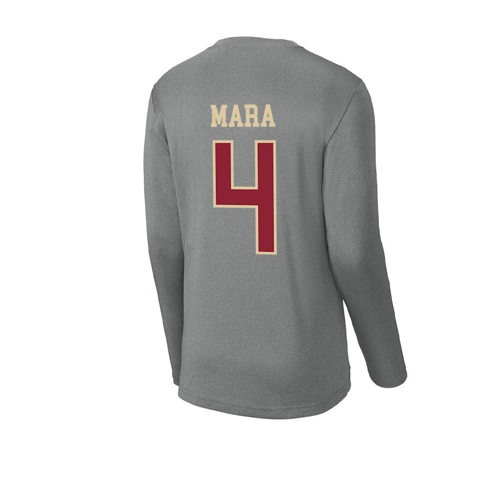 Boston College - NCAA Women's Soccer : Emily Mara - Activewear Long Sleeve T-Shirt-1