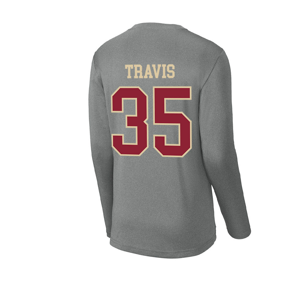 Boston College - NCAA Skiing : Gunnar Travis - Activewear Long Sleeve T-Shirt-1