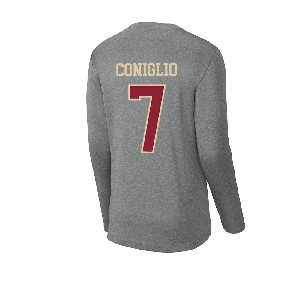 Boston College - NCAA Football : Jake Coniglio - Activewear Long Sleeve T-Shirt-1