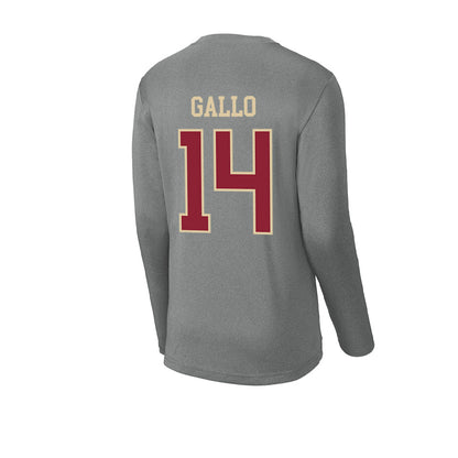 Boston College - NCAA Baseball : Luke Gallo - Activewear Long Sleeve T-Shirt-1