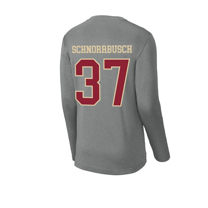 Boston College - NCAA Football : Zach Schnorrbusch - Activewear Long Sleeve T-Shirt-1