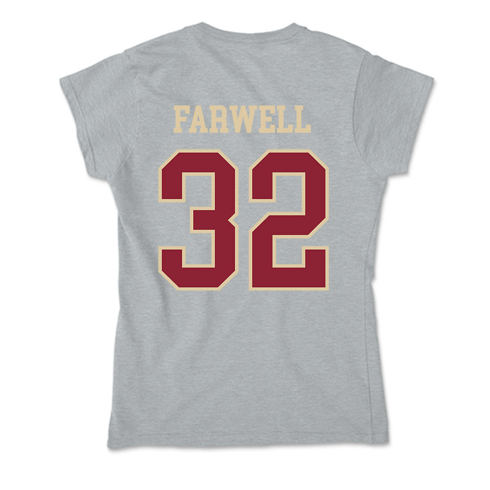 Boston College - NCAA Men's Soccer : Aidan Farwell - Soft Style Women’s T-Shirt-1