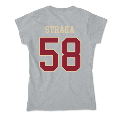 Boston College - NCAA Football : Will Straka - Soft Style Women’s T-Shirt-1