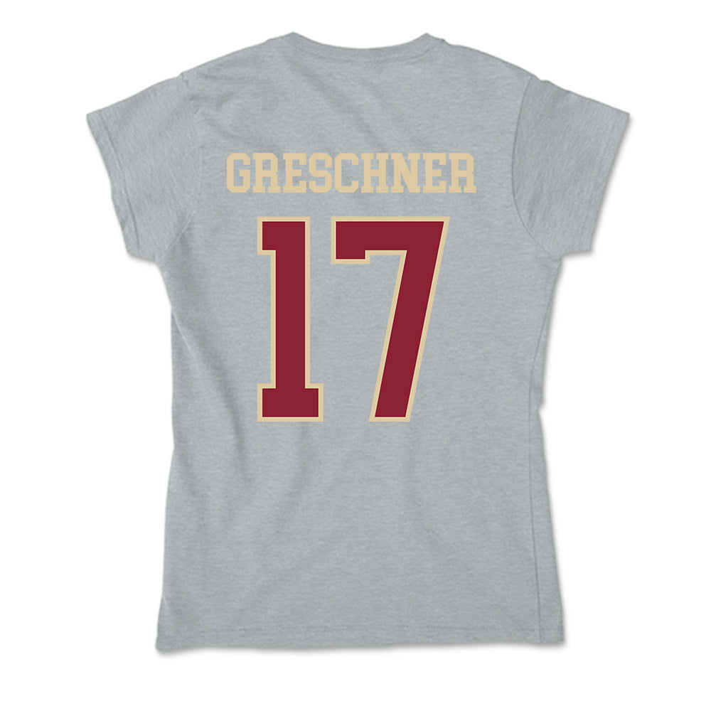 Boston College - NCAA Men's Tennis : Matvey Greschner - Soft Style Women’s T-Shirt-1