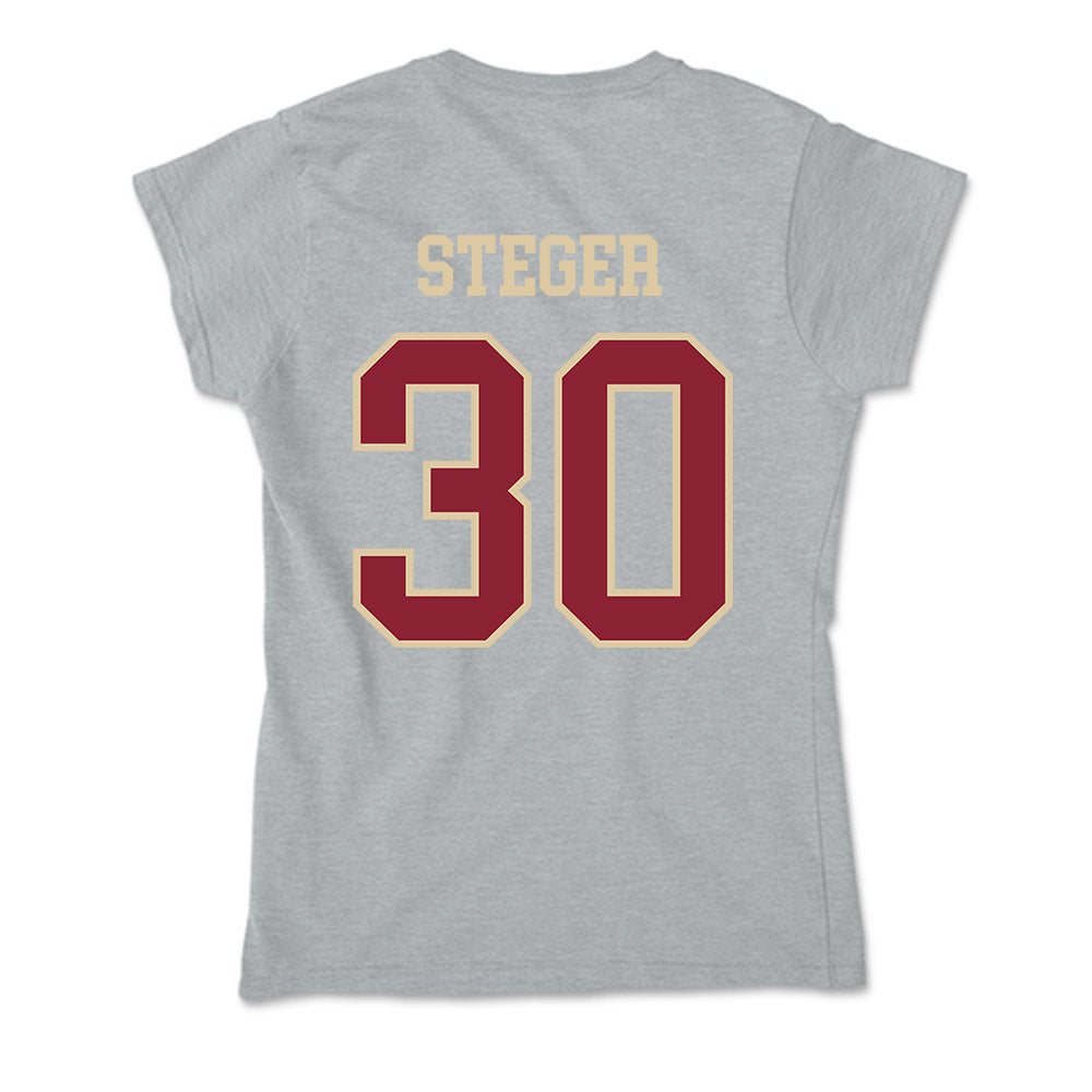 Boston College - NCAA Men's Basketball : Caleb Steger - Soft Style Women’s T-Shirt-1