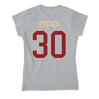 Boston College - NCAA Men's Basketball : Caleb Steger - Soft Style Women’s T-Shirt-1