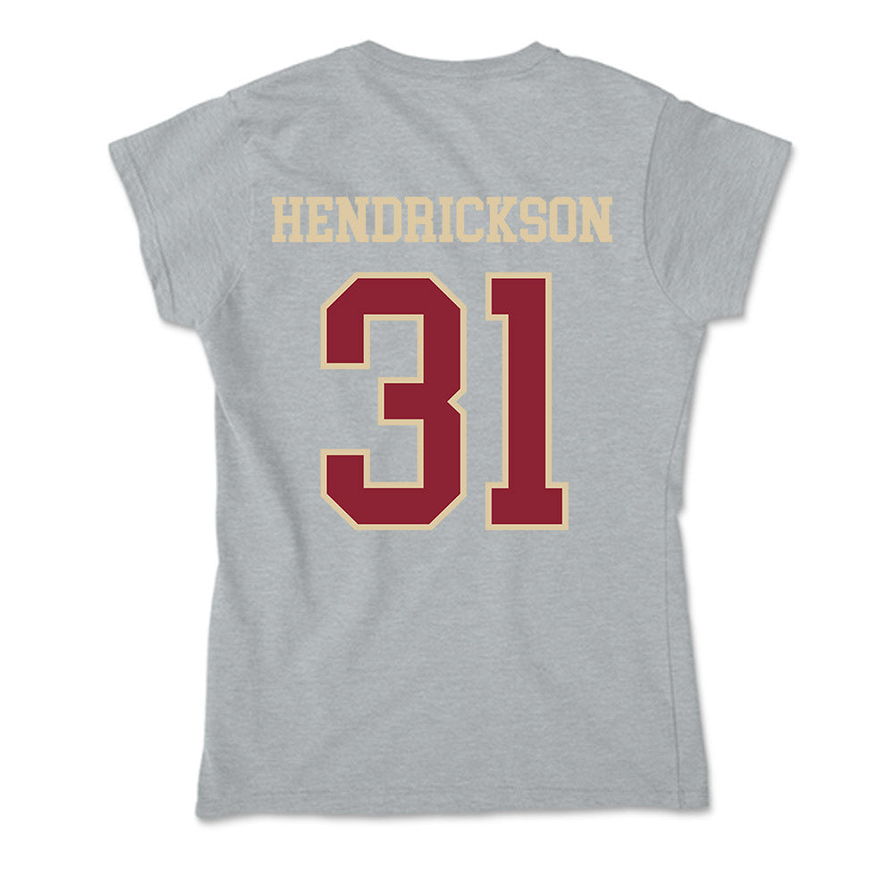 Boston College - NCAA Baseball : Carter Hendrickson - Soft Style Women’s T-Shirt-1