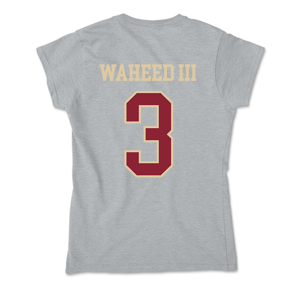 Boston College - NCAA Men's Basketball : Akbar Waheed III - Soft Style Women’s T-Shirt-1