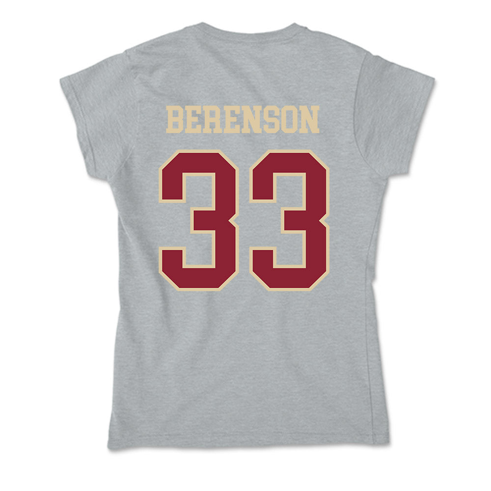 Boston College - NCAA Baseball : Logan Berenson - Soft Style Women’s T-Shirt-1