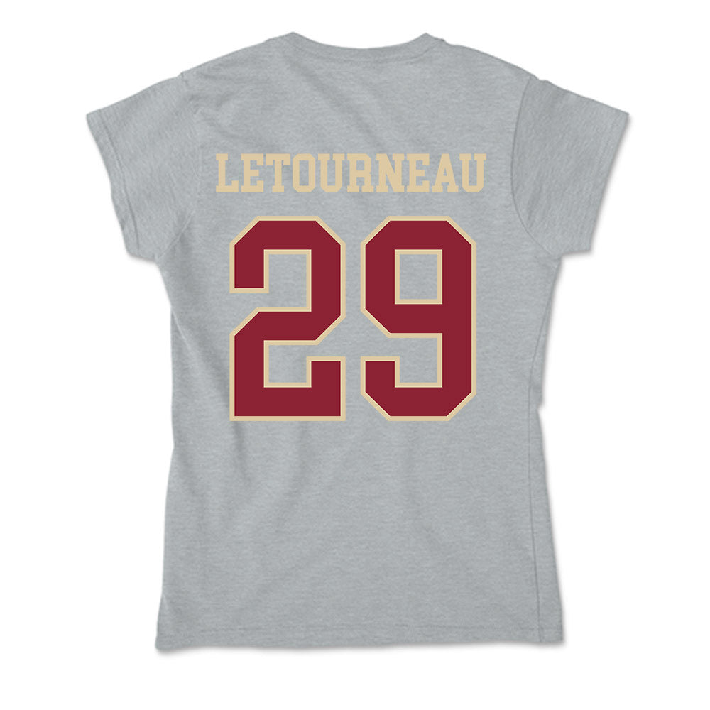 Boston College - NCAA Men's Ice Hockey : Dean Letourneau - Soft Style Women’s T-Shirt-1