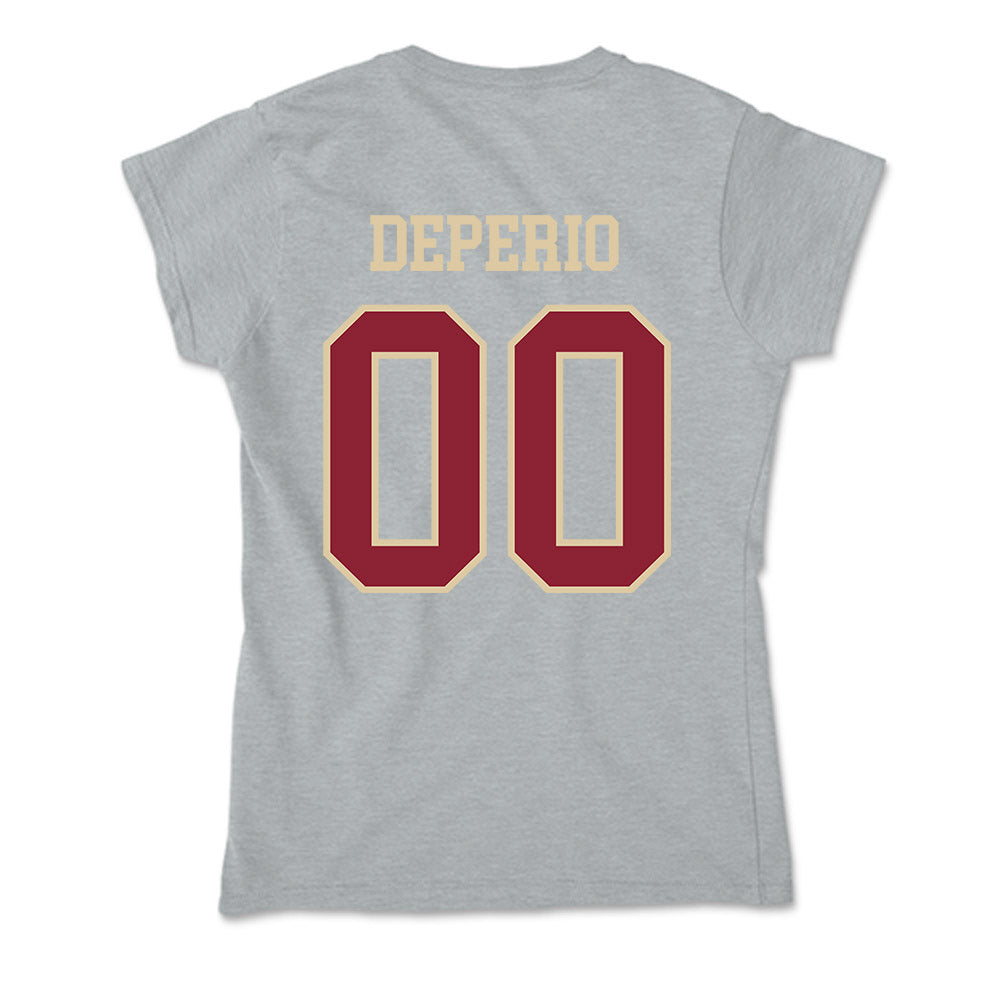Boston College - NCAA Softball : Kaeliana DePerio - Soft Style Women’s T-Shirt-1