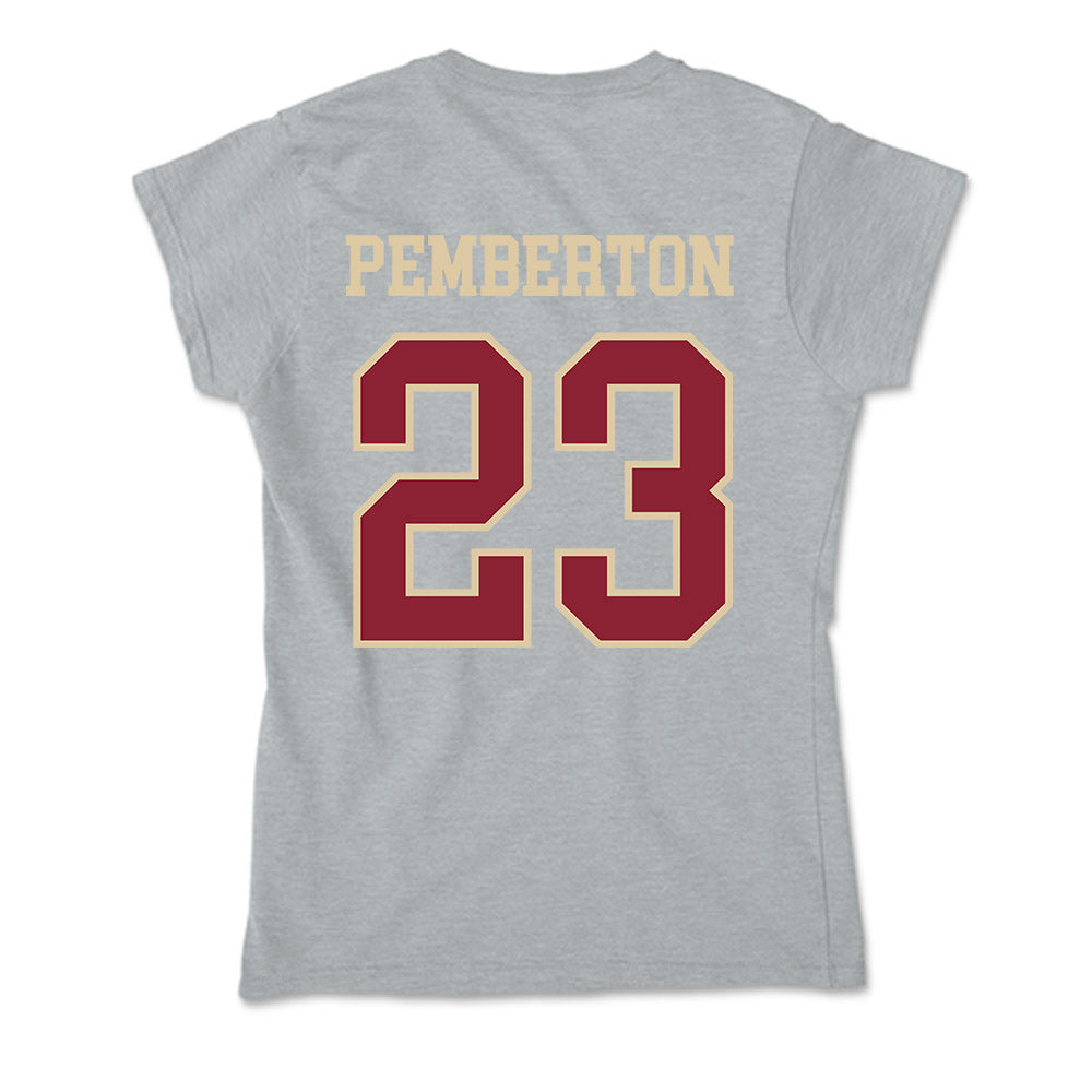 Boston College - NCAA Football : Vaughn Pemberton - Soft Style Women’s T-Shirt-1