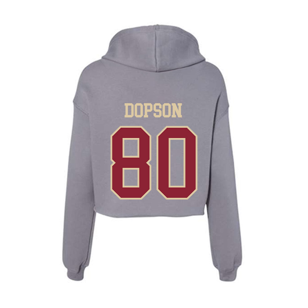 Boston College - NCAA Football : Bryce Dopson - Women's Crop Fleece Hoodie-1
