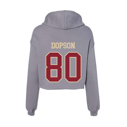 Boston College - NCAA Football : Bryce Dopson - Women's Crop Fleece Hoodie-1