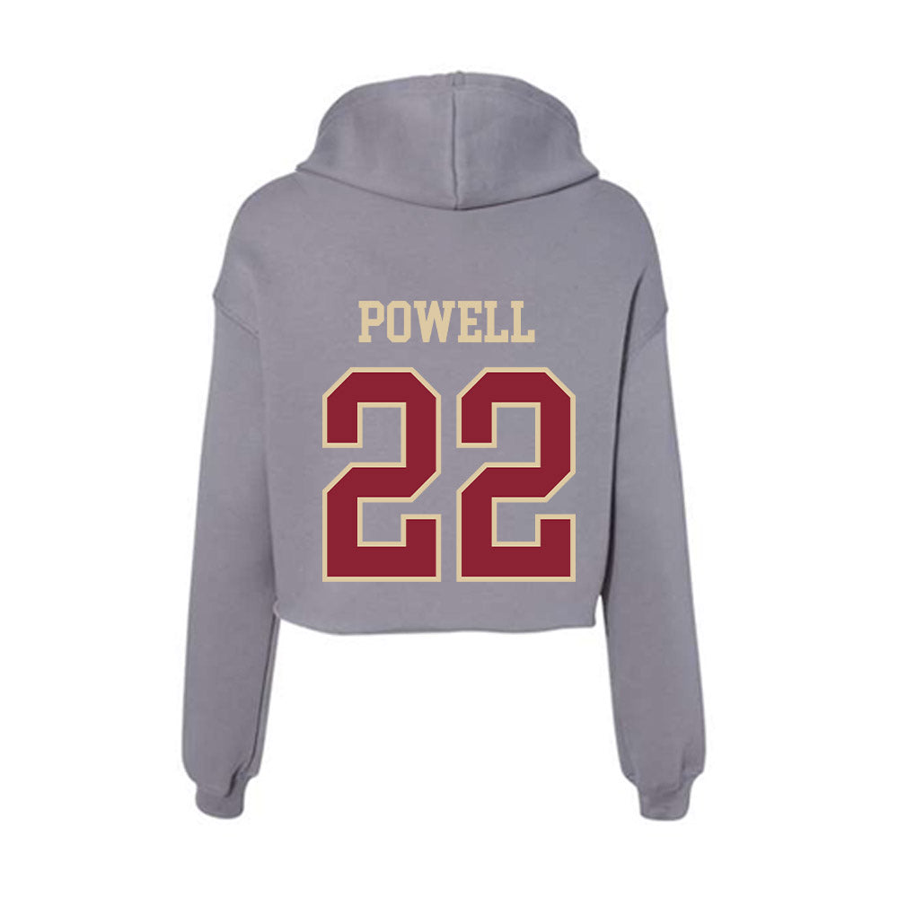 Boston College - NCAA Women's Field Hockey : Caroline Powell - Women's Crop Fleece Hoodie-1