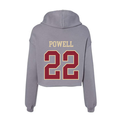 Boston College - NCAA Women's Field Hockey : Caroline Powell - Women's Crop Fleece Hoodie-1