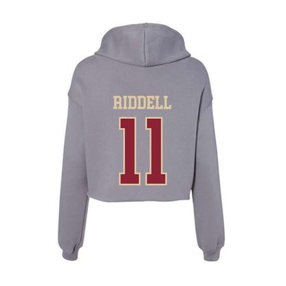 Boston College - NCAA Softball : Nicole Riddell - Women's Crop Fleece Hoodie-1