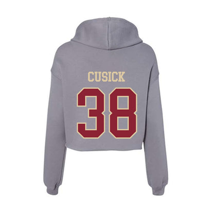 Boston College - NCAA Football : Tommy Cusick - Women's Crop Fleece Hoodie-1
