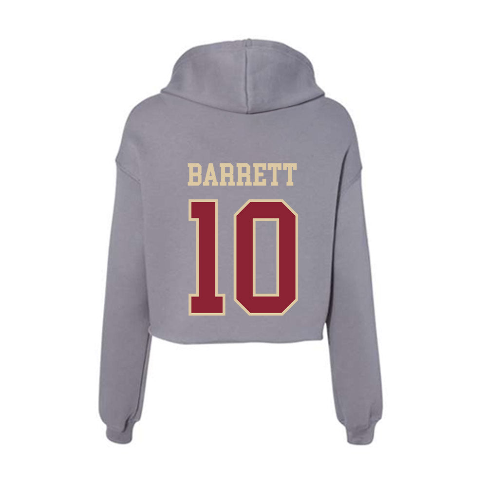 Boston College - NCAA Women's Soccer : Tess Barrett - Women's Crop Fleece Hoodie-1