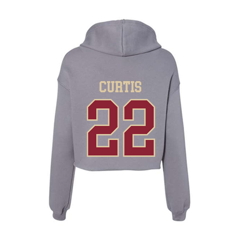 Boston College - NCAA Women's Volleyball : Savannah Curtis - Women's Crop Fleece Hoodie-1