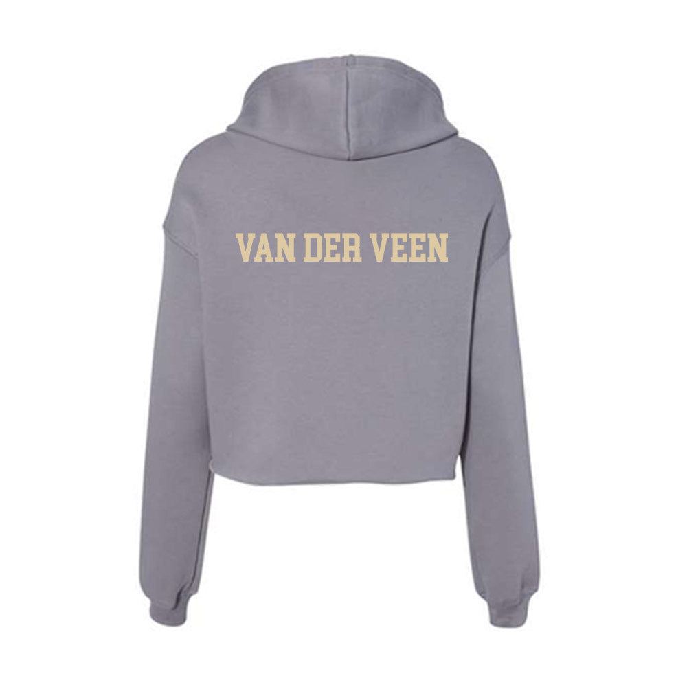 Boston College - NCAA Women's Field Hockey : Kike Van der Veen - Women's Crop Fleece Hoodie-1