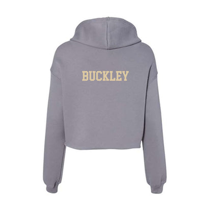 Boston College - NCAA Women's Cross Country : Ellie Buckley - Women's Crop Fleece Hoodie-1