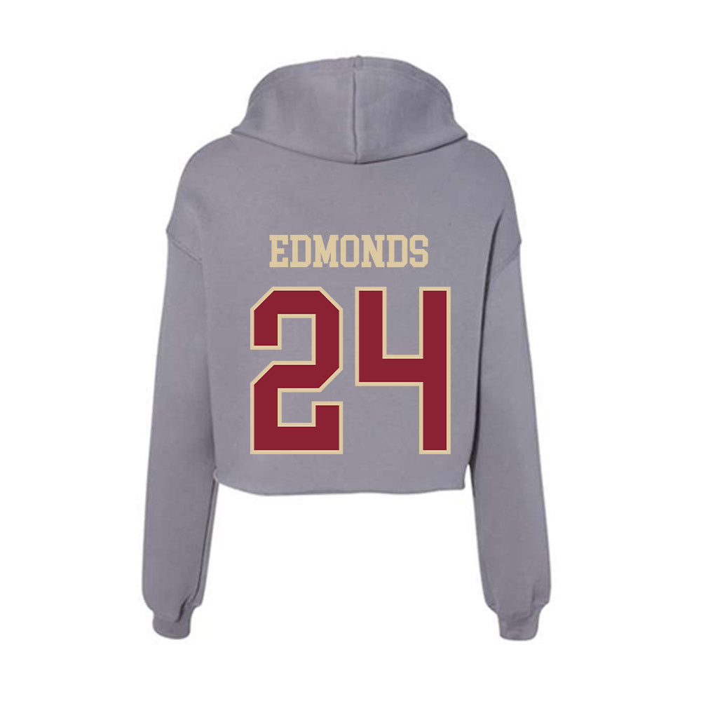 Boston College - NCAA Women's Basketball : Kiera Edmonds - Women's Crop Fleece Hoodie-1