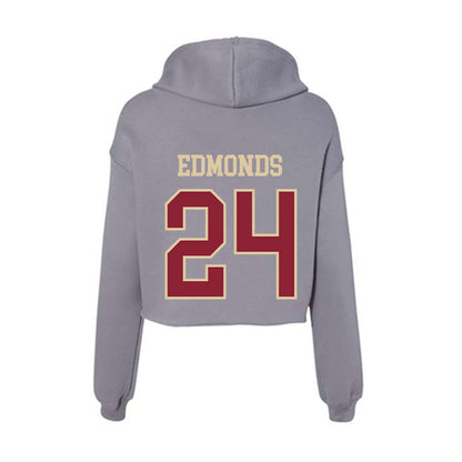 Boston College - NCAA Women's Basketball : Kiera Edmonds - Women's Crop Fleece Hoodie-1