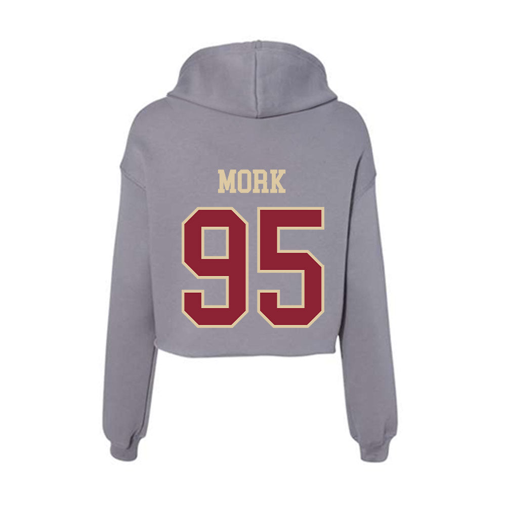Boston College - NCAA Skiing : Otto Mork - Women's Crop Fleece Hoodie-1