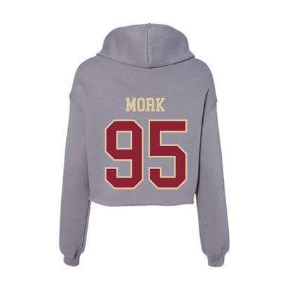 Boston College - NCAA Skiing : Otto Mork - Women's Crop Fleece Hoodie-1