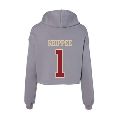 Boston College - NCAA Women's Soccer : Olivia Shippee - Women's Crop Fleece Hoodie-1