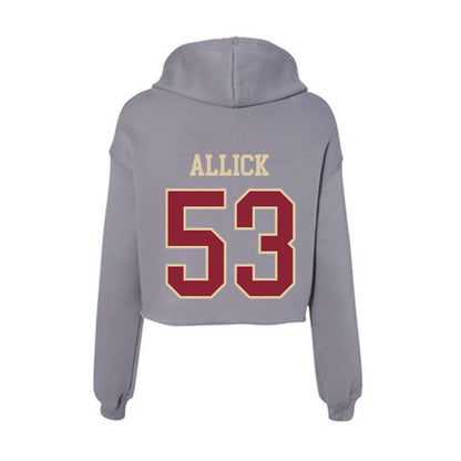 Boston College - NCAA Football : Dwayne Allick - Women's Crop Fleece Hoodie-1