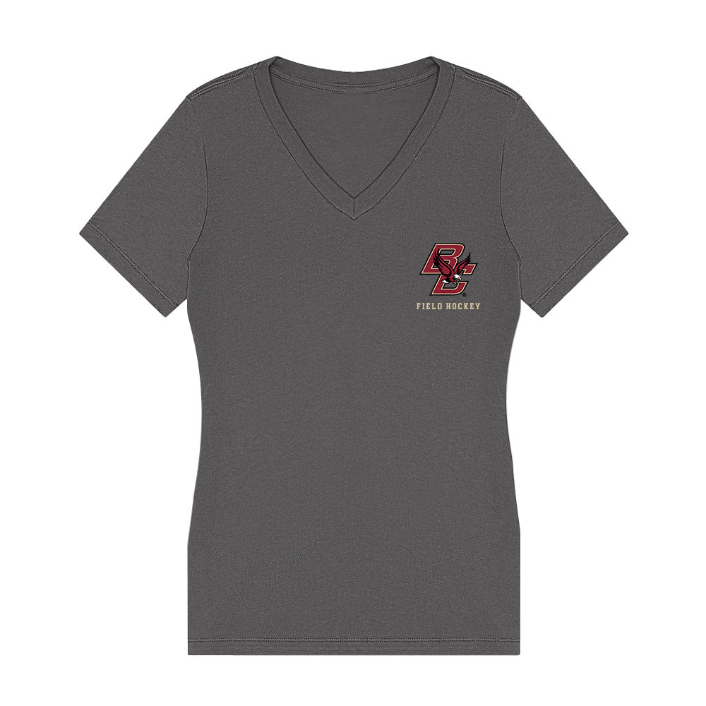 Boston College - NCAA Women's Field Hockey : Lilly Pergola - Women's V-Neck T-Shirt-0