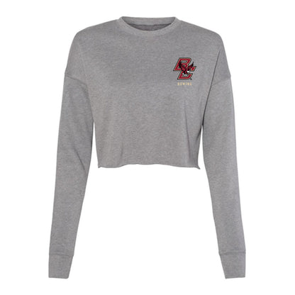 Boston College - NCAA Women's Rowing : Cassidy Ferron - Women's Cropped Crew Fleece-0