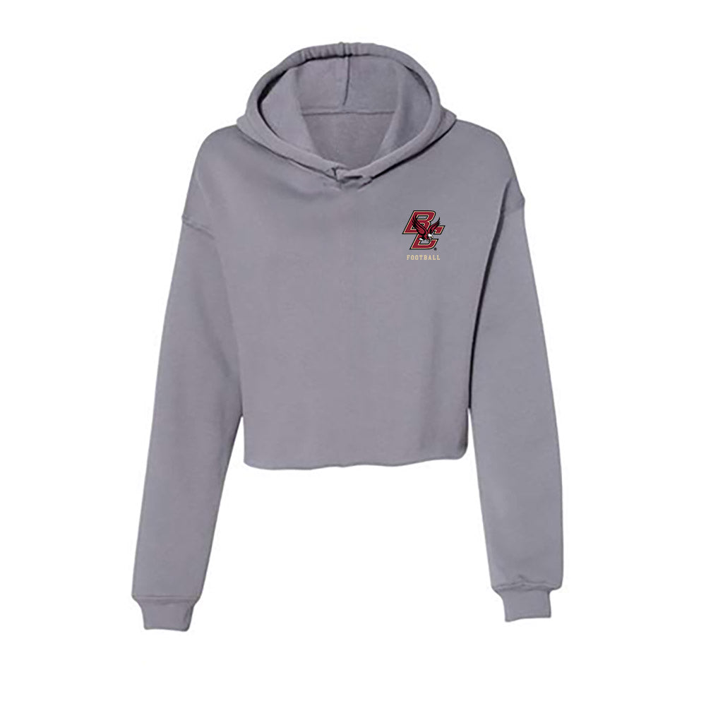 Boston College - NCAA Football : Bryce Dopson - Women's Crop Fleece Hoodie-0